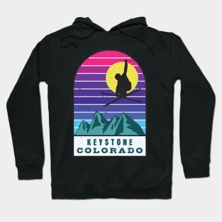 Ski Keystone Colorado Retro Sunset Hoodie